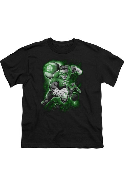 Gildan Green Lantern Lantern Planet T-Shirt Black Medium 2