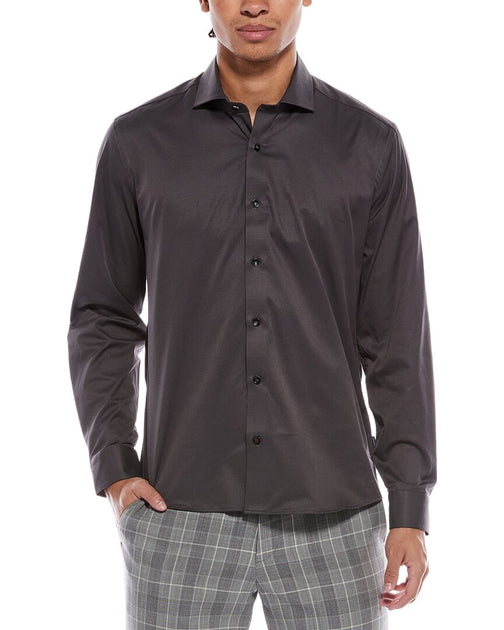 Stone Rose Performance Stretch Woven Shirt Schwarz Small 2