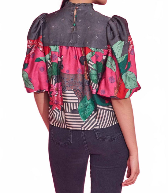 Alden Adair Mel Mock Neck Top Multi XSmall 4
