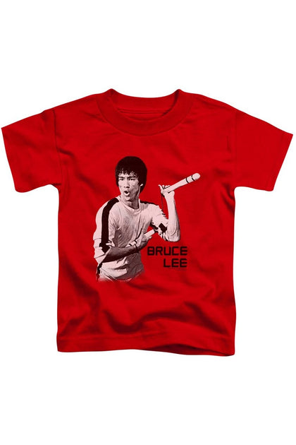 Gildan Bruce Lee Nunchucks T-Shirt Red Small 2