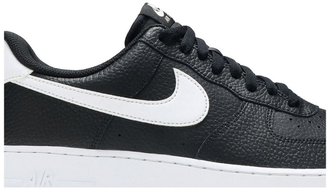 Nike Air Force 1 Low '07 Black White Pebbled Leather | ShopSimon