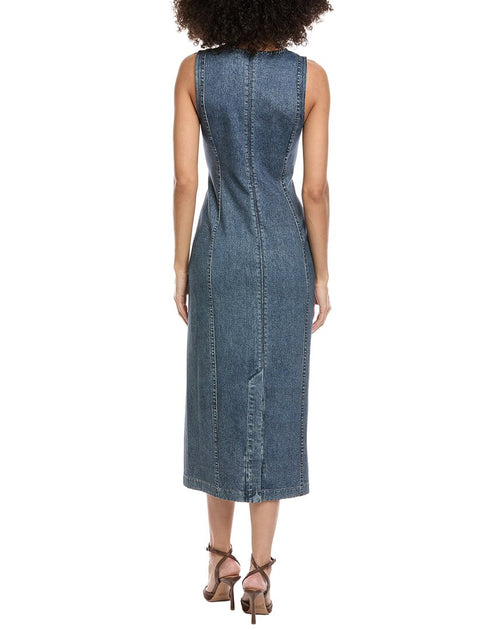 rag & bone Miramar Ponte Olivia Midi Dress Blue US 00 3