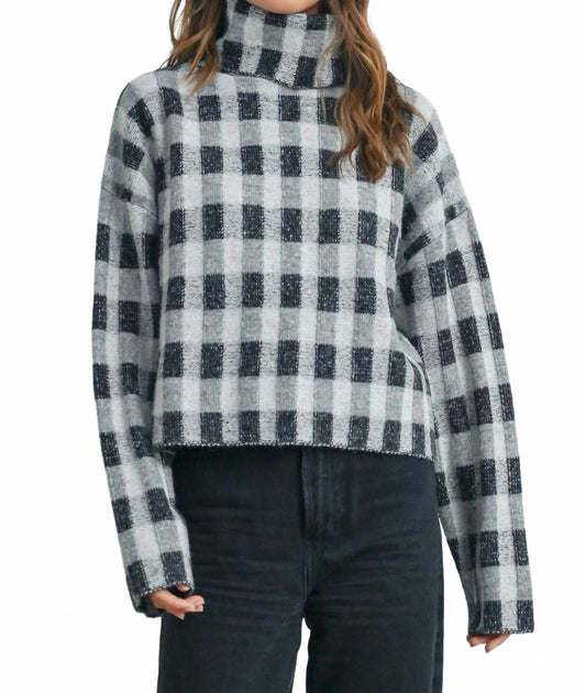 Buttermelon Sanders Turtleneck Sweater Grey Medium 2