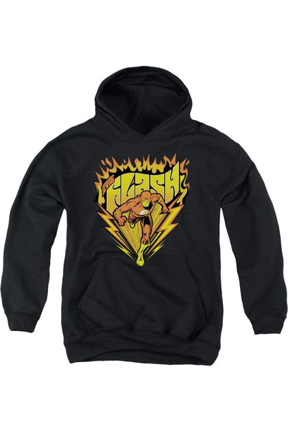 Gildan DC Comics Flash Blazing Speed Jugend Kapuzenpulli Schwarz Medium 2