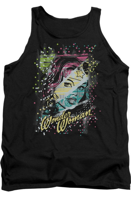 Gildan DC Comics Color Block Tank Top Black Small 2
