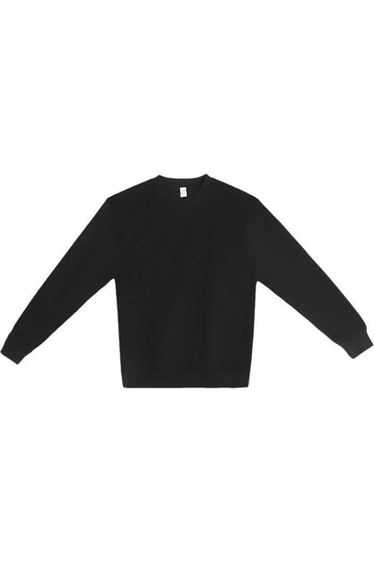 Lane Seven Pigment-Dyed Crewneck Sweatshirt Black XLarge 2