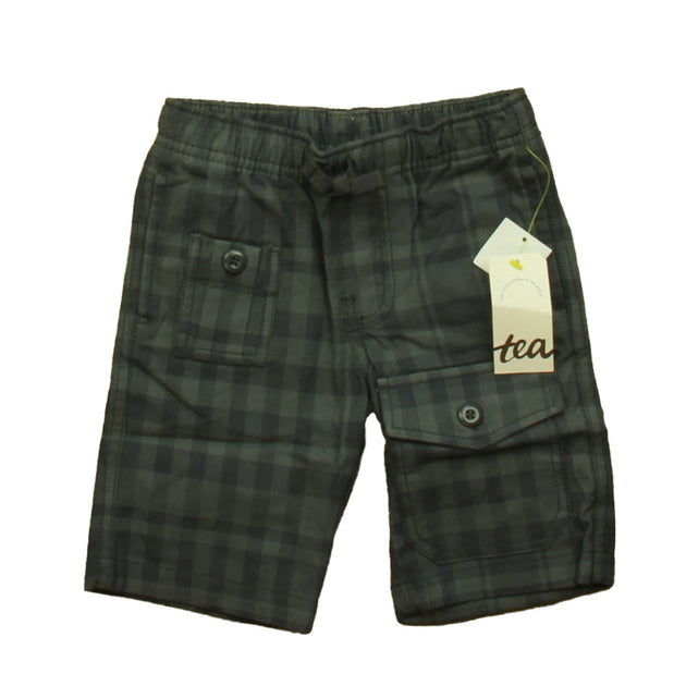 Tea Plaid Shorts Green 2T 2