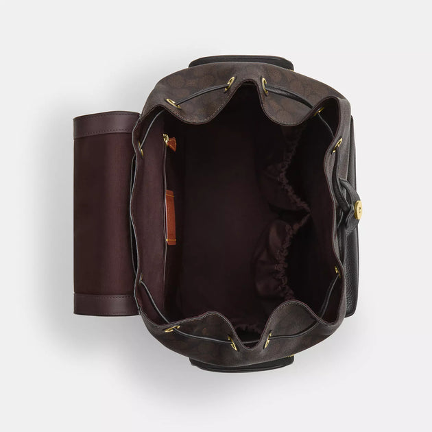 coach baby backpack in signature canvas Coach Outlet Baby Backpack In Signature Canvas