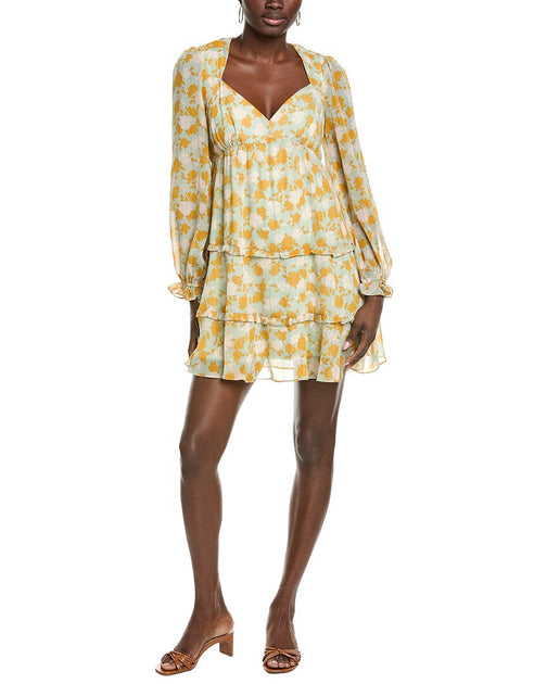 Robe Midi Imprimée Marion Jaune Small 2