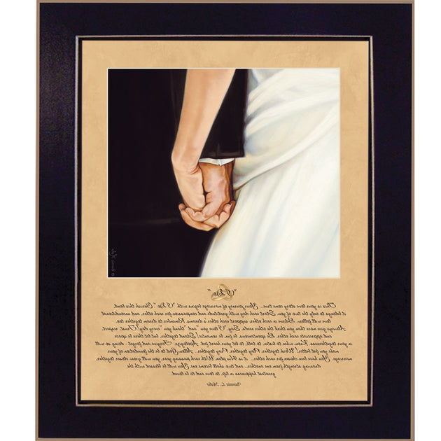 Hivvago I Do 8 Framed Print Wall Art Black 4