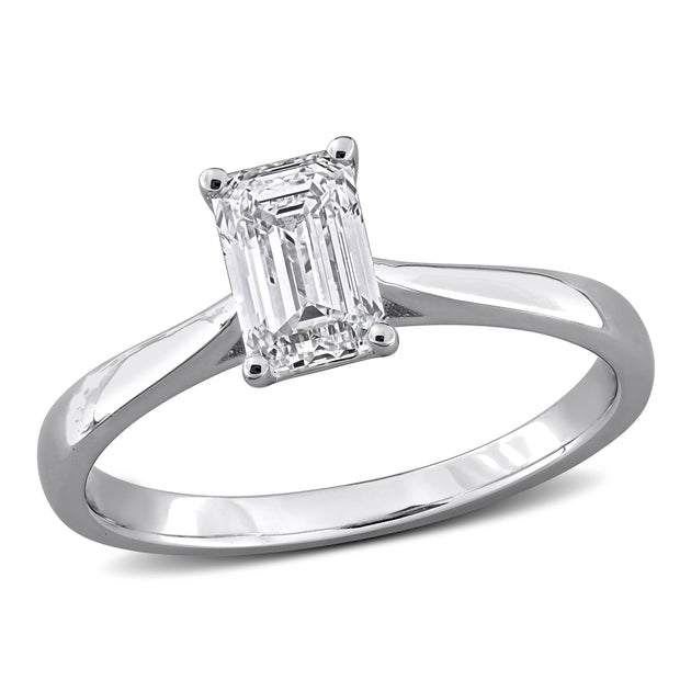 Mimi & Max Created Forever Bague de Fiançailles Diamant de Laboratoire Argent US 6 2