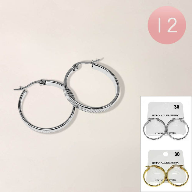 FASHNZFAB Hoop Earrings Multicolor 2