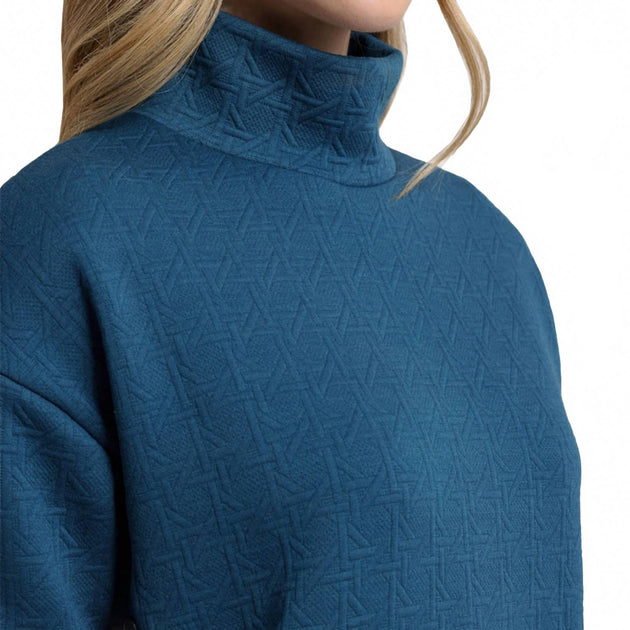 Southern Tide Cordelia Quilted Pullover Blue XS 3