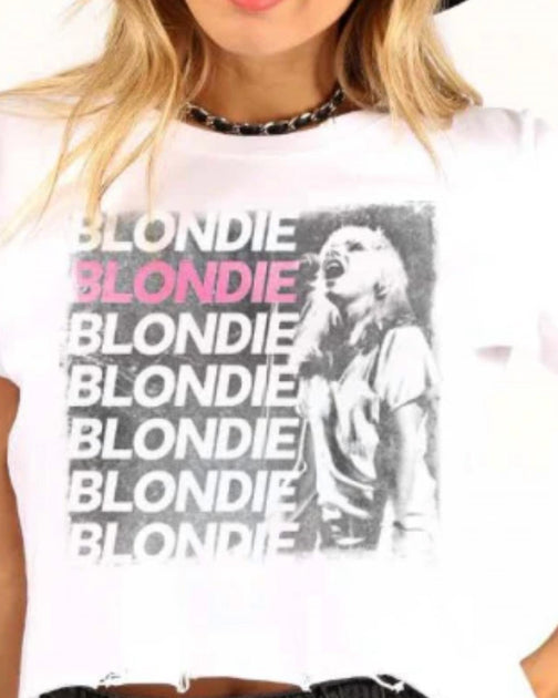 Prince Peter Blondie Repeat Crop Tee White Large 3