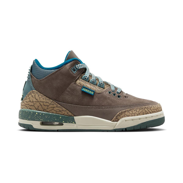 Air Jordan 3 Retro Olive Grey Big Kids Shoes Blue US 5 2