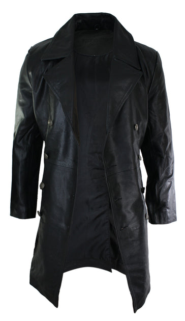 TruClothing 3/4 Leather German Generals Jacket Black XSmall 2