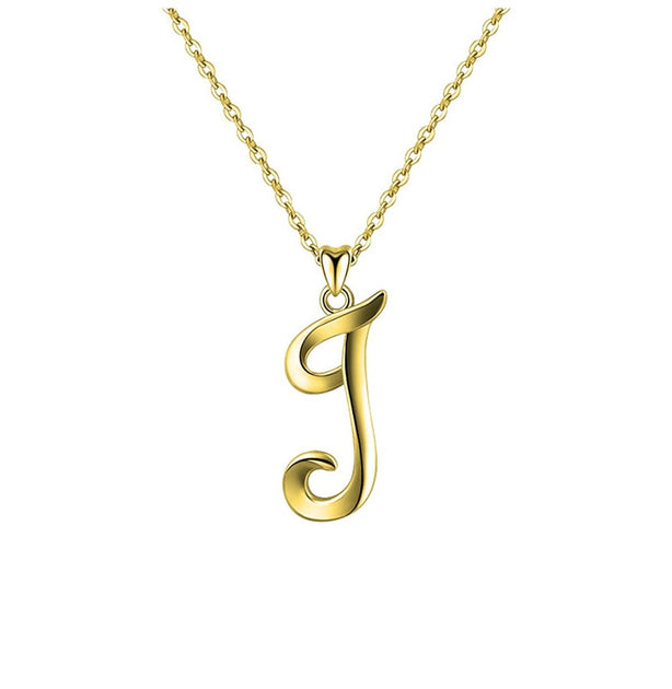 GigiGirl Initial Necklace Gold One Size 4