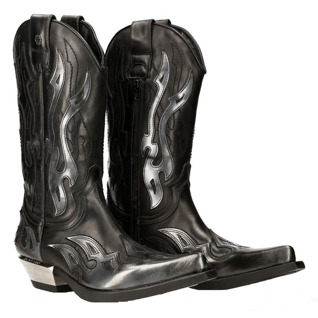 New Rock M-7921-S3 Western Boot Black 45 2