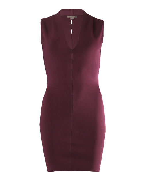 alexanderwang Alexander Wang Cut-Out Bodycon Dress in Burgundy Rayon
