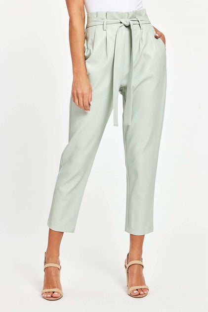 Dolce Cabo Uptown Paper Bag Pants White XL 3