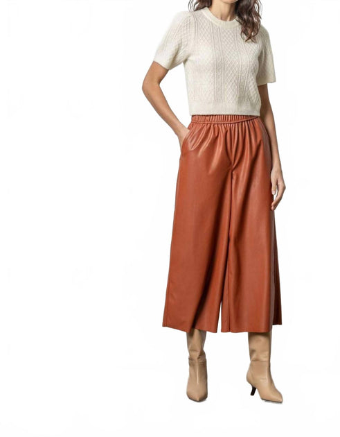 Lilla P Culotte Pant Brown Large 4
