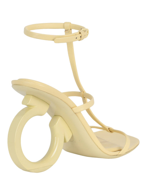 Ferragamo Elina X5 Gancini Logo Heels Multi US 8 4