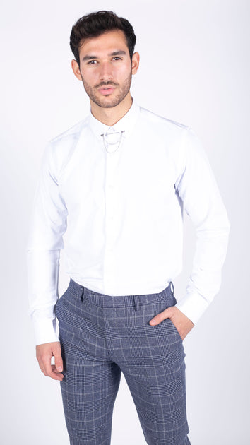 TruCloning Button Down Poplin Shirt White Medium 2
