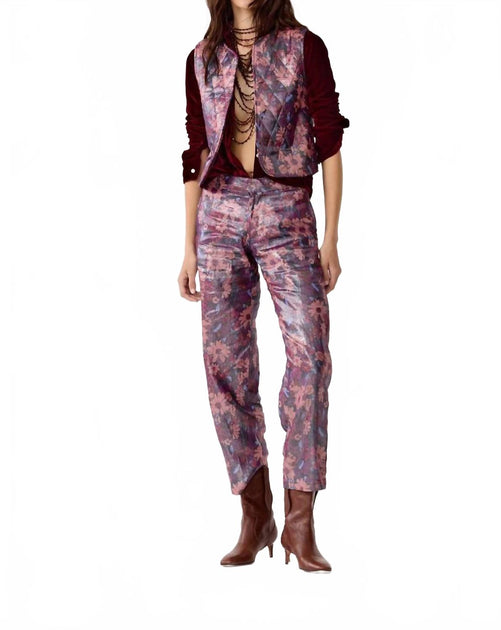 lanhtropy Astro Metallic Linen Pants Multi Medium 2