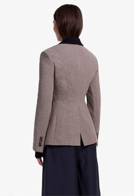 Smythe Blocked Seamed Blazer Grey US 2 3