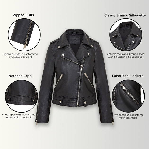 Infinity Brando Jacket Black Medium 3
