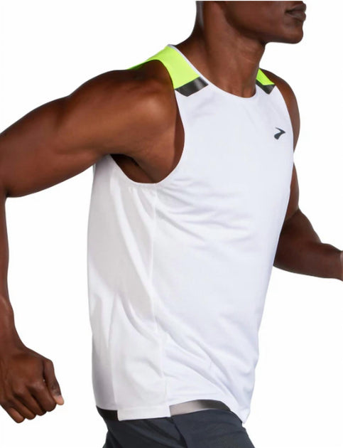 Brooks Run Visible Tank Top White Large 3