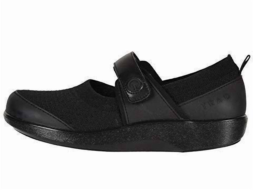 Black Work Shoes With Arch Support Alegria Qutie Mary Jane Shoes - Black EU 42 (US Women's 11.5-12) With Q-Chip Step Tracking Removable Footbed Shoes