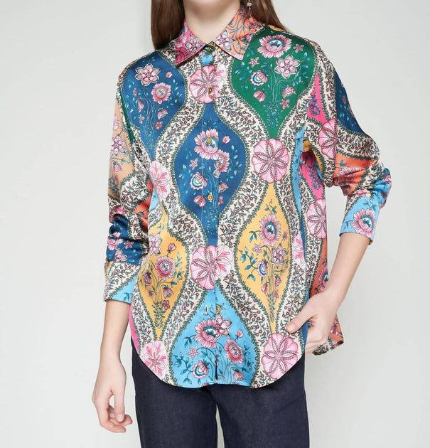 Vilagallo Bluse mit Blumendruck Multi EU 44 2