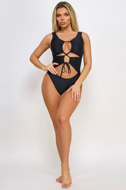 TRUEDAMES Valery Badeanzug Schwarz Small 4