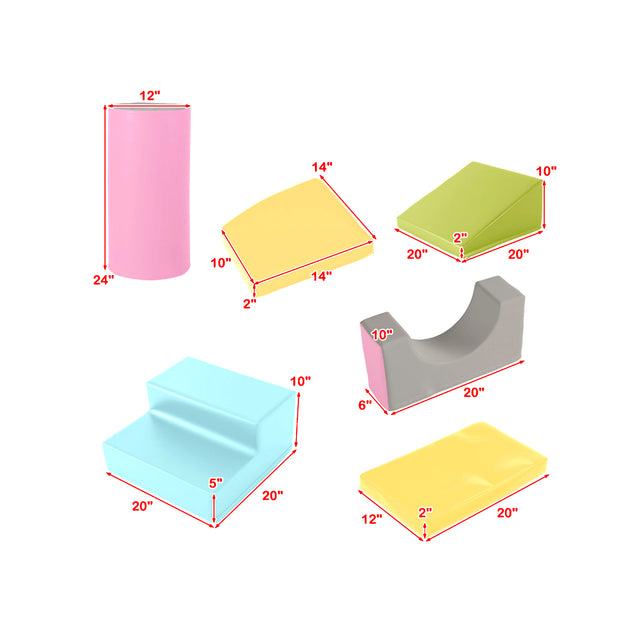 Hivvago 10-Piece Soft Foam Building Blocks Colorful 5