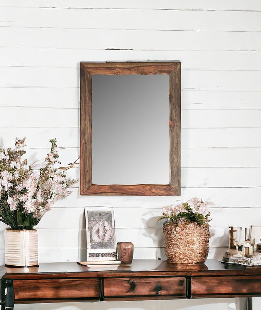Hivvago Accent Mirror Dark Brown 2