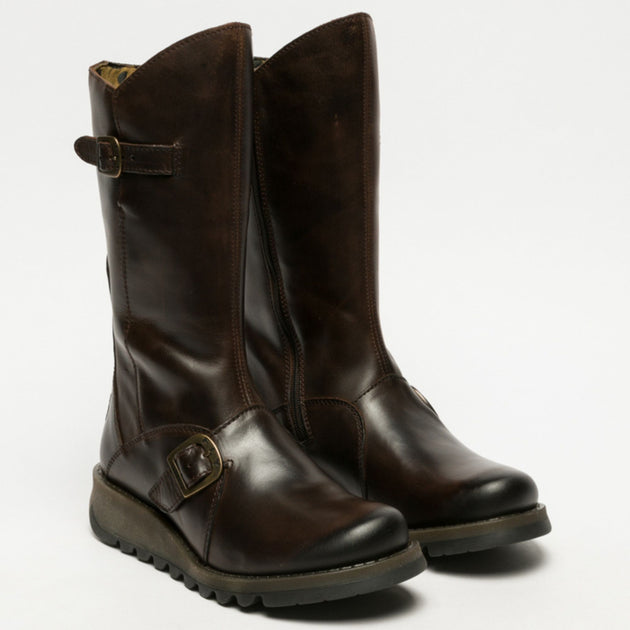 FLY London MES2913 Wedge Boots Brown 9 3
