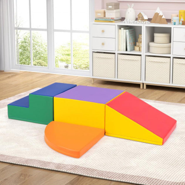 Hivvago 4-teiliges Kletter- und Kriech-Schaumstoffblock-Set - Rot 2