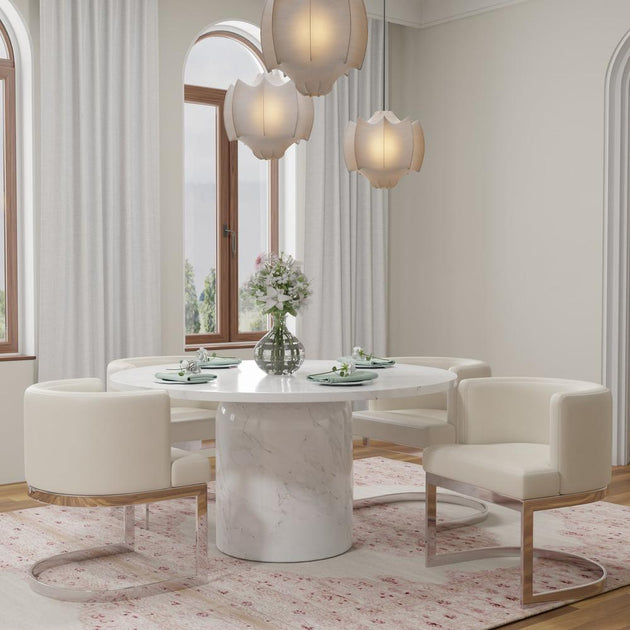 Creative Labs Wingback Dining Chair White 3
