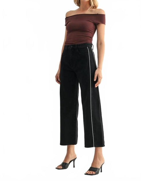 JUST BLACK DENIM Twist Barrel Jean Black 28 3