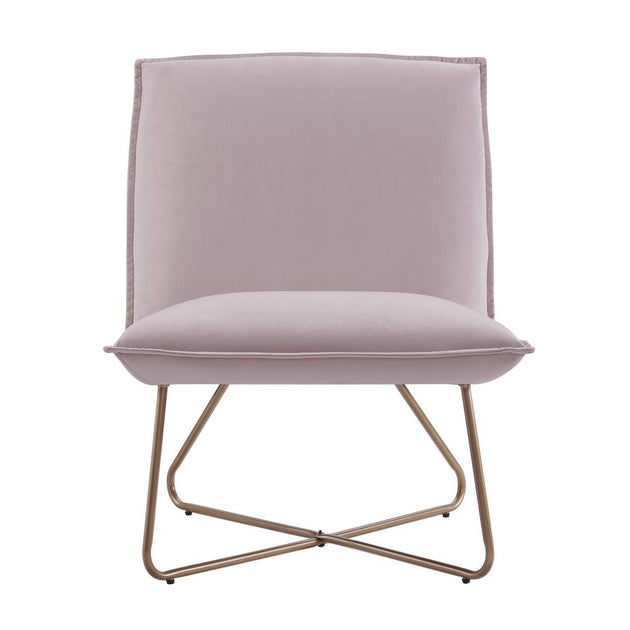 Linon Kevlin Accent Chair Blush Pink 3
