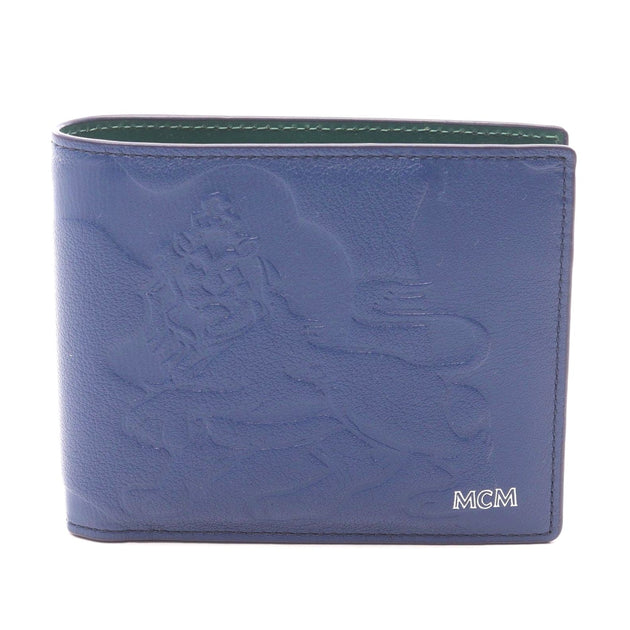 MCM Bifold Wallet Blue/Green 2