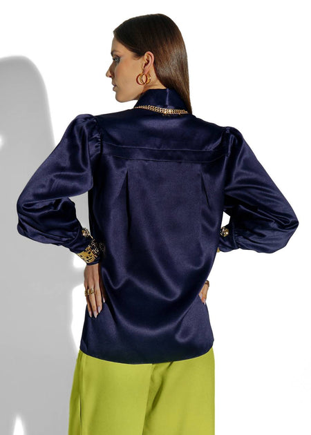 Cristina Sabatini Alessia Blouse Purple Large 3
