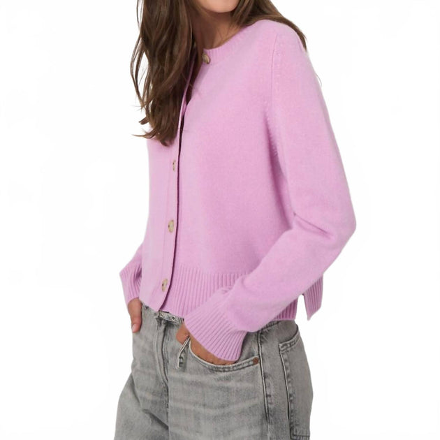 REPEAT cashmere Boxy Cardigan Beige XS 3