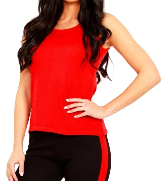 Angel Apparel Knit Tank Red Small 3