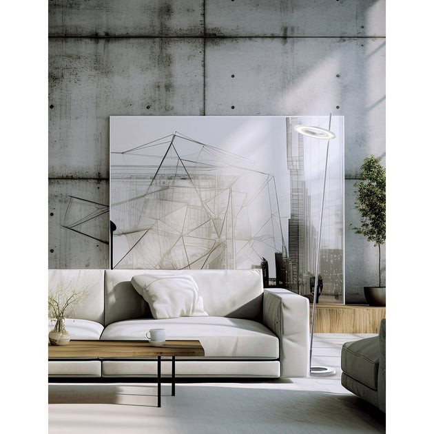 Dainolite Finley Floor Lamp Silver 4