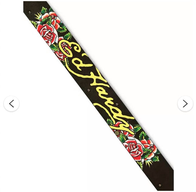 Ed Hardy Skull Studded Belt Brown 32 3