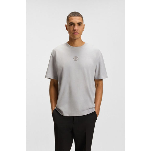 Boss Cotton-jersey T-shirt Grey Medium 4