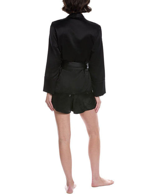 Petite Plume Short Robe Black XLarge 3