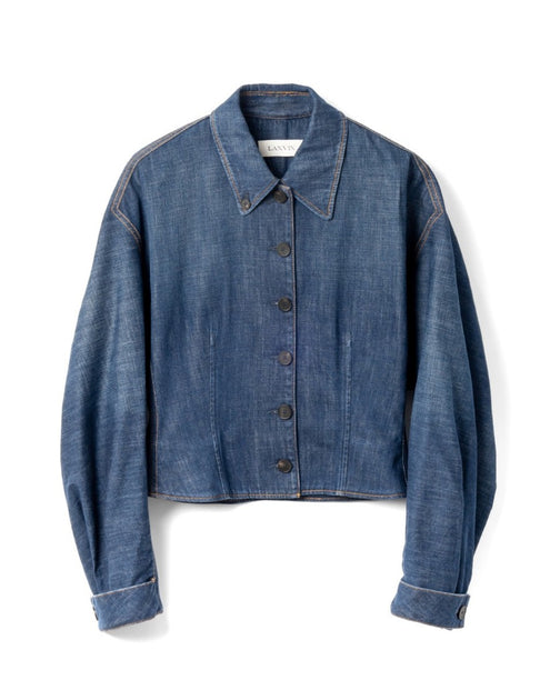 Lanvin Cropped Jacket Blue EU 42 2